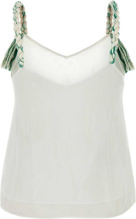J.W.Anderson Womens White Tulle Top viscose - Size EU 34 (Womens)
