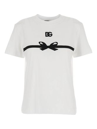 Dolce & Gabbana Jersey T-shirt met Borduursel