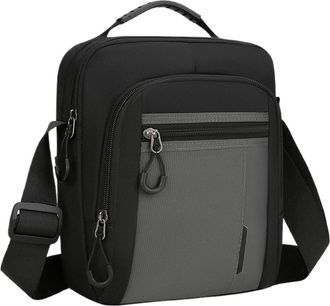 Generic Compatible For Mens Waterproof Casual Shoulder Bag Multi-Functional Outdoor Crossbody(White)