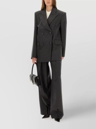 Sportmax double-breasted oversized wool-blend blazer