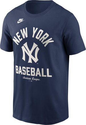 Nike New York Yankees Cooperstown Nike Mens MLB T-Shirt in Blue | N19944BN27-079