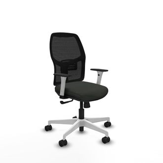Piqueras y Crespo Silla De Oficina Piqueras Y Crespo Alfera Blanco Soporte Lumbar Ajustable