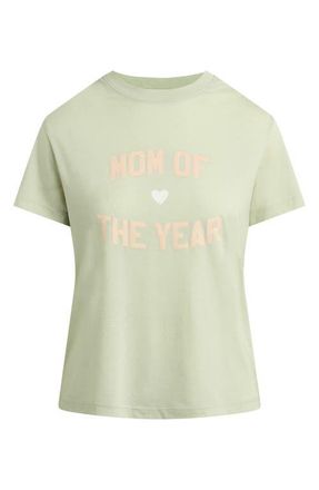 Favorite Daughter The Mother of the Year Graphic T-Shirt in Light Sage/Pale Pink at Nordstrom, Size Xx-Large