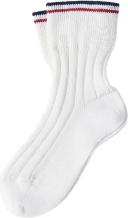 Brunello Cucinelli Cotton Rib Knit Socks With Stripes