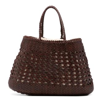 Dragon Diffusion Handbags, female, Brown, Size: ONE SIZE Woven Handle Tote