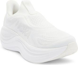 Hoka One One Skyward Laceless Recovery Sneaker in White /White at Nordstrom, Size 10.5