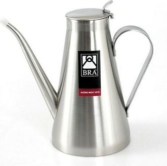 Bra Oliera professionale da 1 litro, in acciaio inox Di Inox