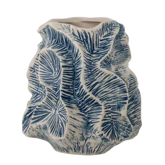 Bloomingville Jarr&oacute;n Bloomingville Guxi Azul 19,5 Cm De Altura