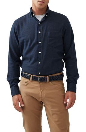 Rodd & Gunn Barrhill Sports Fit Button-Down Shirt in Marine at Nordstrom, Size Xx-Large