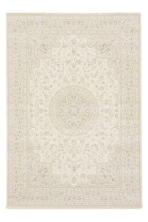 AFK Living Alfombra suave con pelo corto f&aacute;cil de mantener beige 140 x 200 cm