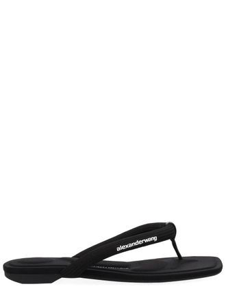 Alexander Wang Neutrals Jenna Tubular Padded Flop Sandals