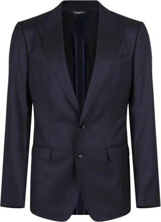 Dolce & Gabbana Taormina Blazer - Heren - Jassen - Blauw - Maat: XL Zijde