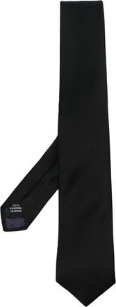 Tagliatore Black Solid Tie