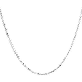 Alex and Ani Faceted Rolo Layering Necklace in Silver at Nordstrom
