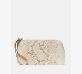 Kate Spade New York Zippy Snake Embossed Wristlet