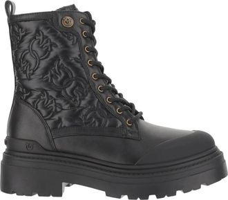 Pinko Zwarte Laarzen - Dames - Veterlaarzen - Zwart - 38 EU - Schoenen