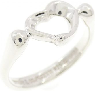Tiffany & Co. Open Heart Silver 925 Band Ring (Pre-Owned)