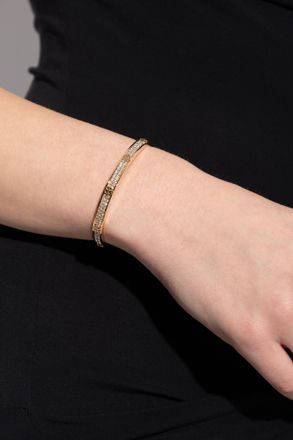 Tory Burch Bracelet With Shimmering Crystals, Womens, Gold