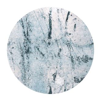 Louis De Poortere Alfombra de poli&eacute;ster azul, 140x140 cm