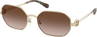 Tory Burch TY6113 334613 Womens Sunglasses Gold Size 55
