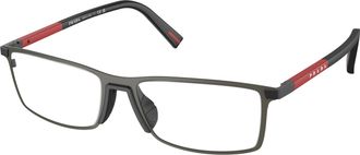 Prada Demo Rectangular Mens Eyeglasses PS 53QV 06P1O1 53