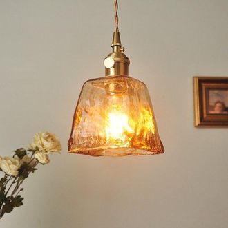 No Brand L&aacute;mpara Colgante Led Vintage - Ara&ntilde;a De Cristal - Para Dormitorio Y Sala De Estar - Con Bombilla Led Blanca C&aacute;lida