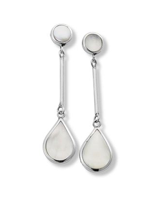 Samuel B. Silver Pearl Drop Earrings