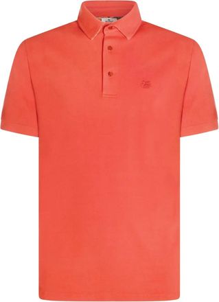 Etro Poloshirt met geborduurd logo - Oranje