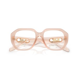 Michael Kors 0mk4148u Oversized Square Frames with Translucent Blush Finish