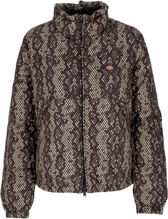 Dickies Camden Puffer Jacket - Dames - Jassen - Bruin - Maat: L Leer