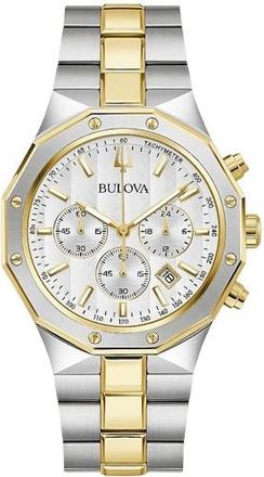 Bulova Prestige Chronograph Quartz Mens Watch 98B450