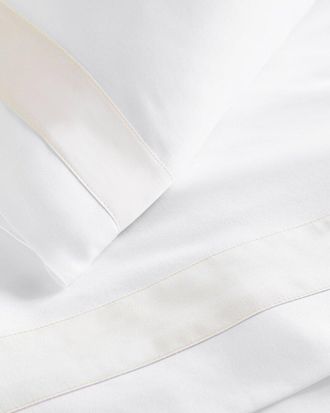 Peacock Alley 420 Thread Count Soprano Trim Queen Flat Sheet