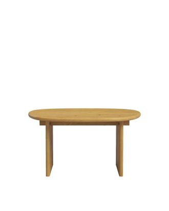 Hannun Mesa de centro de madera de abeto en color marr&oacute;n claro 70 cm