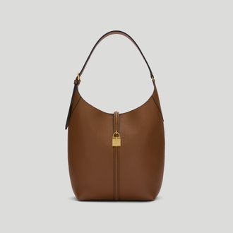 DeMellier The Siena Bucket in Tan Small Grain Leather Shoulder bag