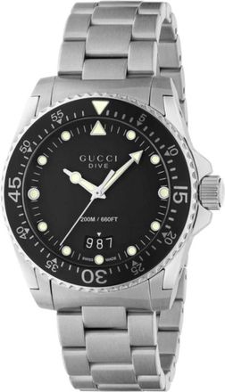 Gucci Accessoires, Heren, Grijs, ONE Size, Duikhorloge