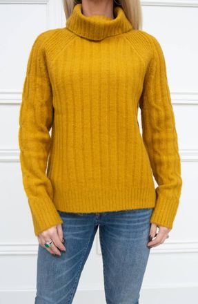 RD Style Cable Knit Sweater In Dijon