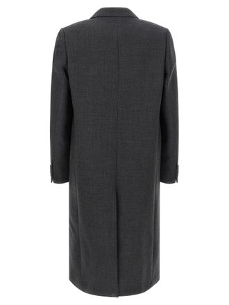 Dries Van Noten Mens Gray Wool Coat Clothing