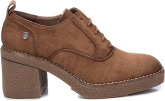 Xti Refresh Womens Suede Heeled Oxfords