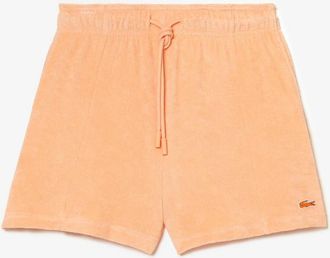 Lacoste Womens Shorts in Ledge - Orange - Size 10 UK