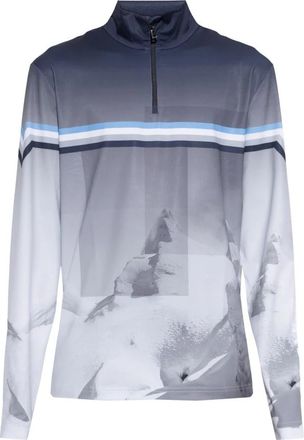 Bogner T-Shirt Verti - Heren - Thermokleding winter - Blauw - S - Polyester - Fitness