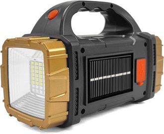 No Brand Linterna Solar Recargable De Alta Luminosidad Para Exteriores, Foco Impermeable Para Camping Y Emergencias, Luz De Trabajo Y Linterna, 1 Unidad