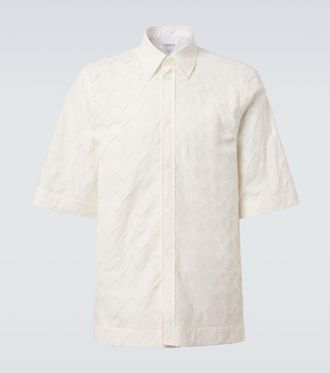 Bottega Veneta Intrecciato cotton poplin shirt