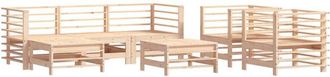 vidaXL Vidaxl - Juego De Muebles De Jard&iacute;n 7 Piezas Madera Maciza De Pino