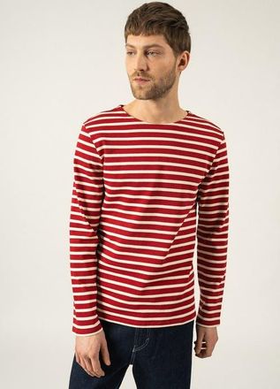 Saint James MERIDIEN MODERNE - Original Heavyweight Breton Shirt in Maroon/ecru at Nordstrom, Size 3X-Large Eu