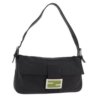 Fendi Pre-owned Vintage Schoudertas - Dames - Pre-owned - Zwart - Maat: ONE Size Leer