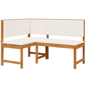 vidaXL Banco Esquinero De Jard&iacute;n Marr&oacute;n 140 X 100 X 91cm Vidaxl