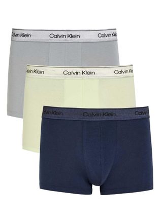 Calvin Klein Icon Metallic Stretch-cotton Trunks - set of Three - Multicoloured - XL