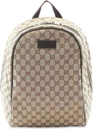 Gucci 2000-2015 GG Canvas backpack - Marrone