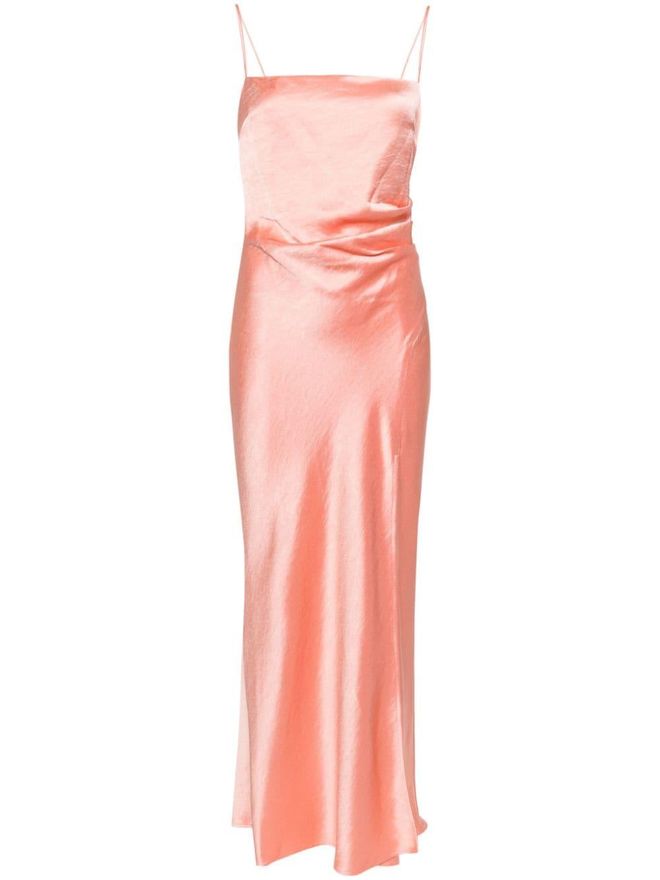 Nadia satin maxi dress - Pink