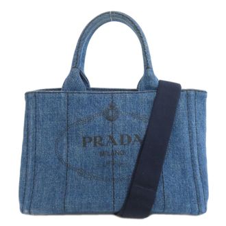 Prada Blue Denim Tote Bag (Pre-Owned)